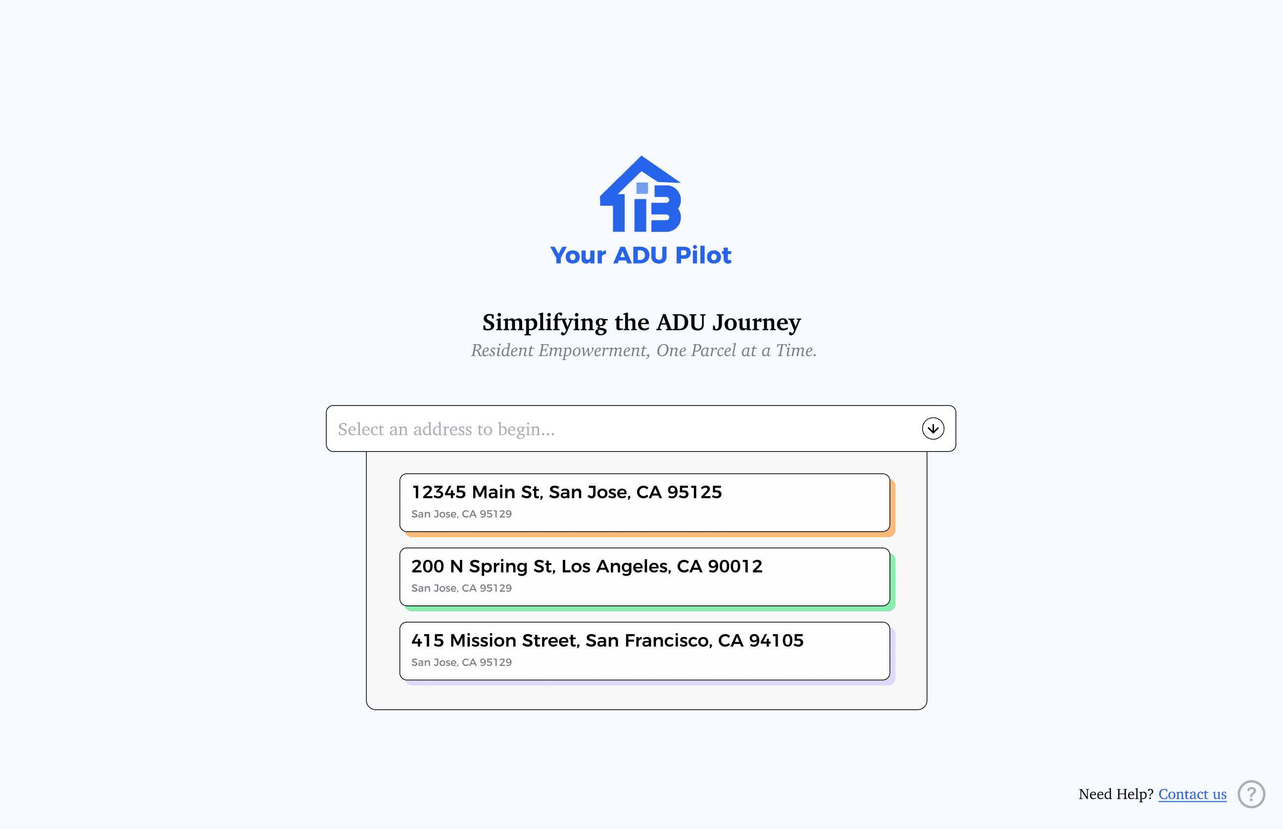 ADU Pilot report output